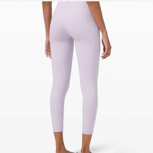 Lululemon Wunder Under High Rise Leggings in Light Purple